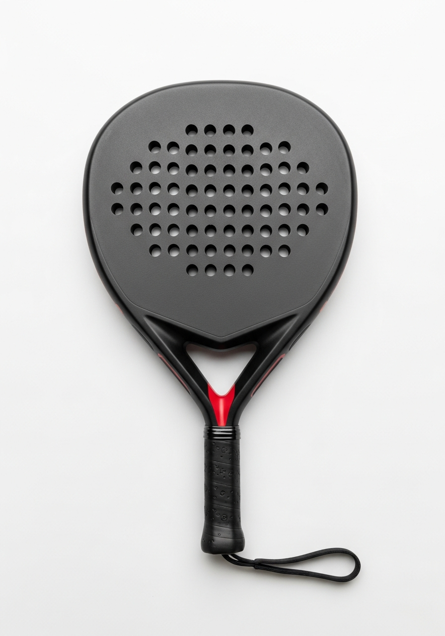 Diamond-shaped padel racket for advanced players